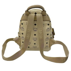 Mcm Bag Small Rucksack Visetos Studded